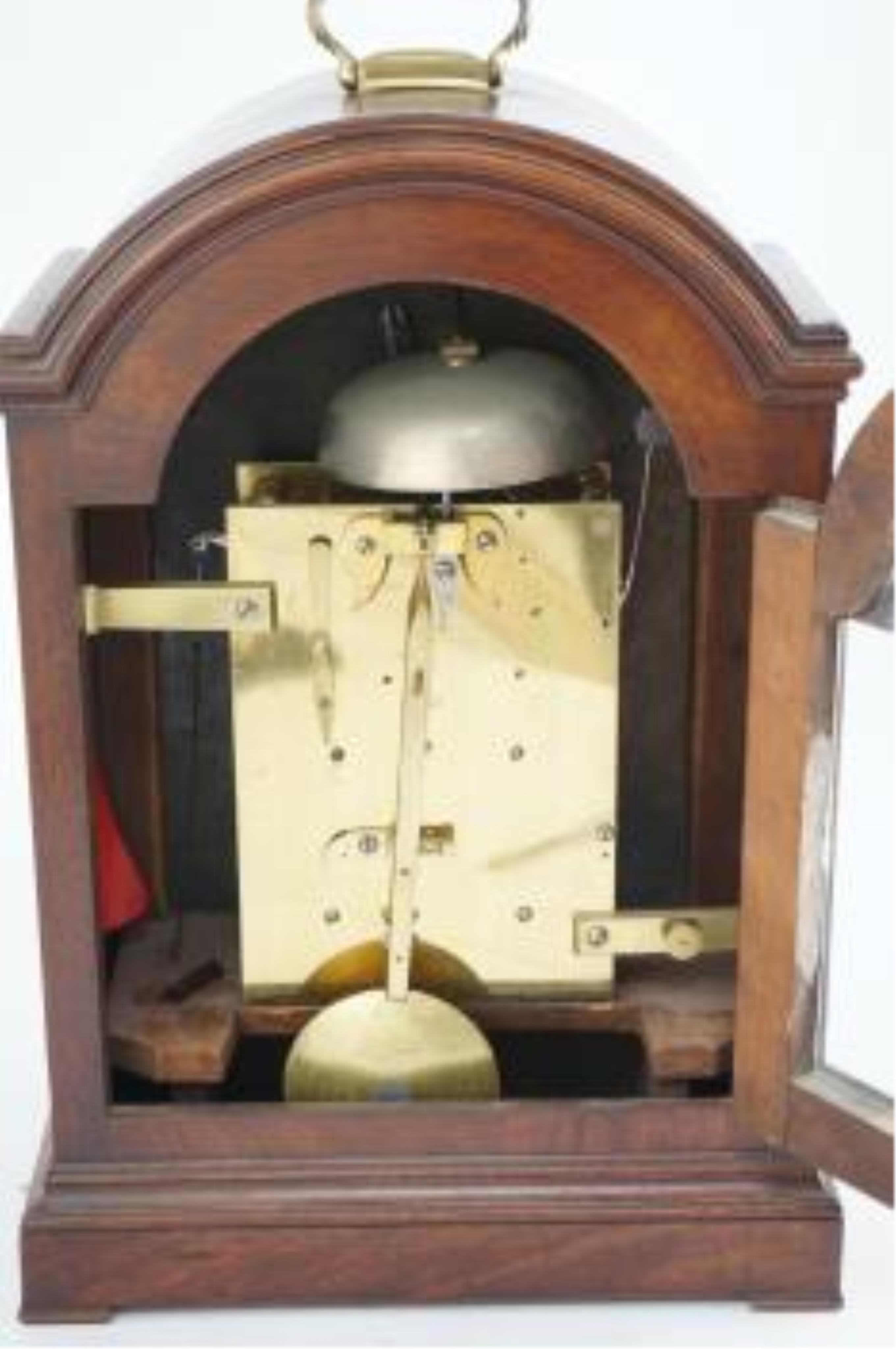 Wasbrough Duggan & Co. Bristol. A George III mahogany eight day hour repeating bracket clock